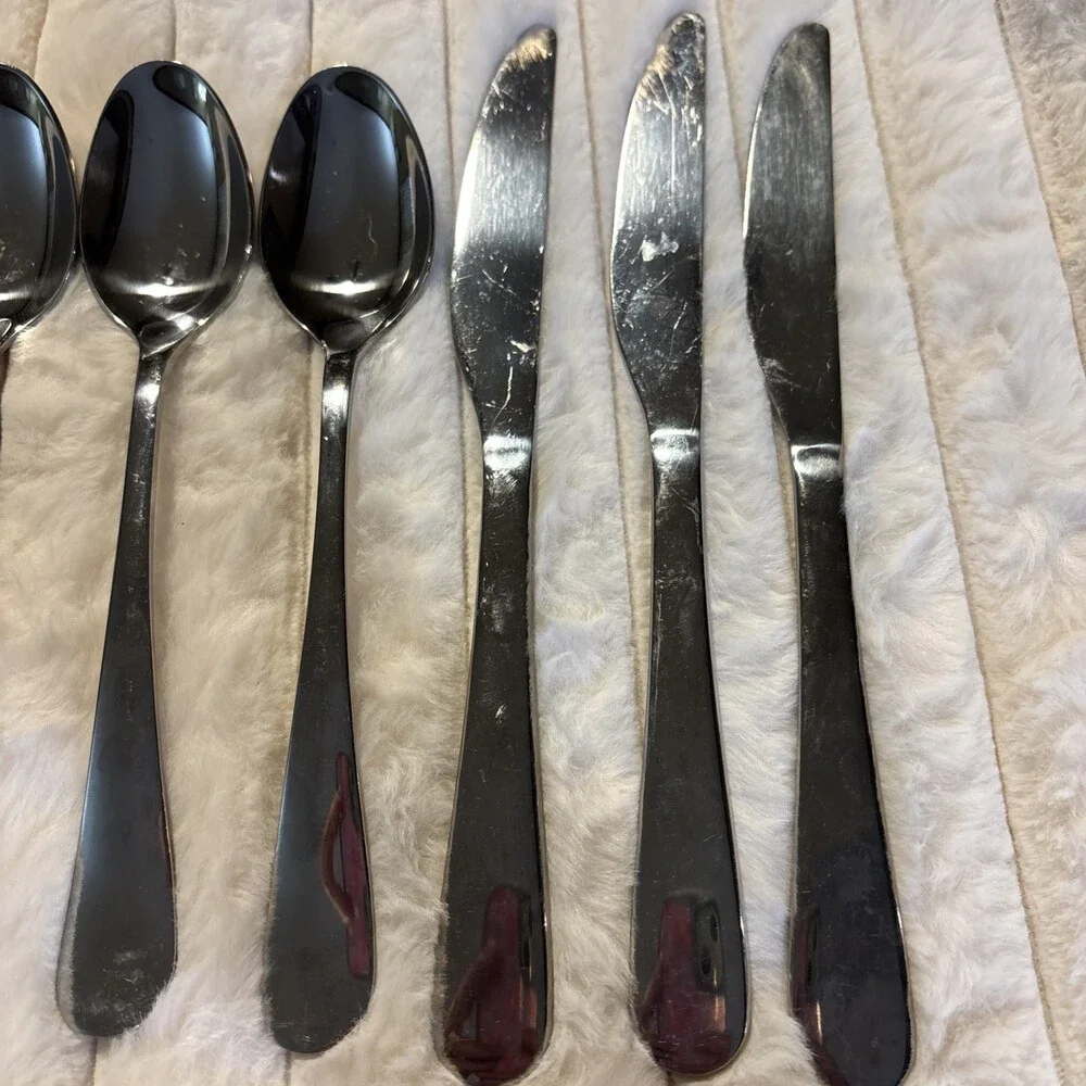 Cambridge Stainless flatware NEVADA A-20 Replacements 4 Tablespoons 3 Knives Lot